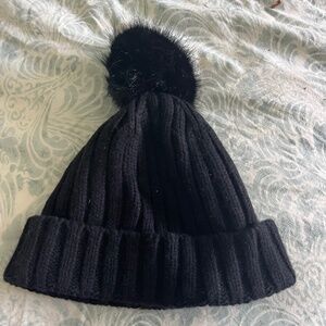J Crew Ribbed Pom Pom Beanie, NWT